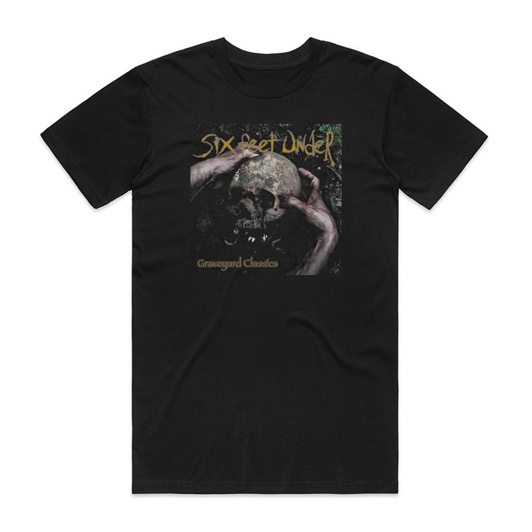 Six Feet Under Graveyard Classics Album Cover T-Shirt Black