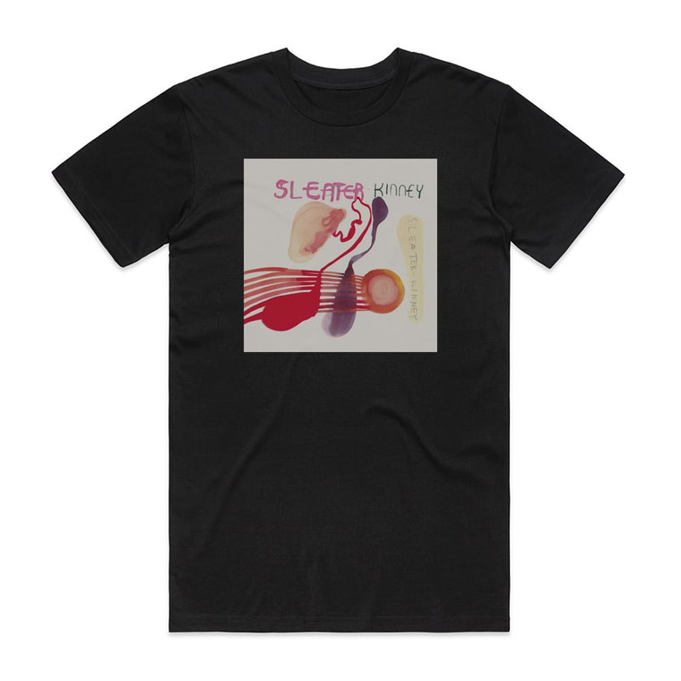 Sleater-Kinney One Beat Album Cover T-Shirt Black