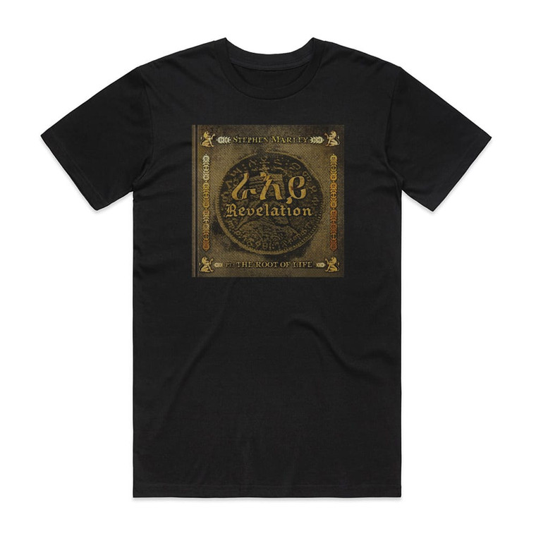 Stephen Marley Revelation Part 1 The Root Of Life Album Cover T-Shirt Black