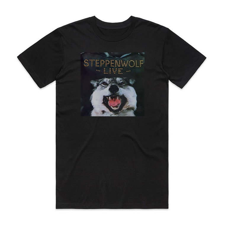 Steppenwolf Live Album Cover T-Shirt Black