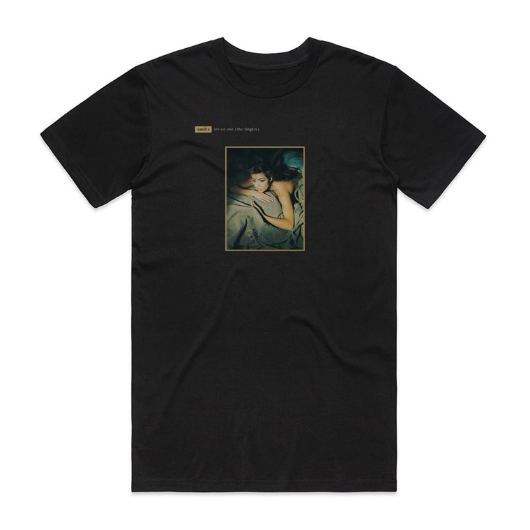 Sandra Ten On One The Singles 1 Album Cover T-Shirt Black