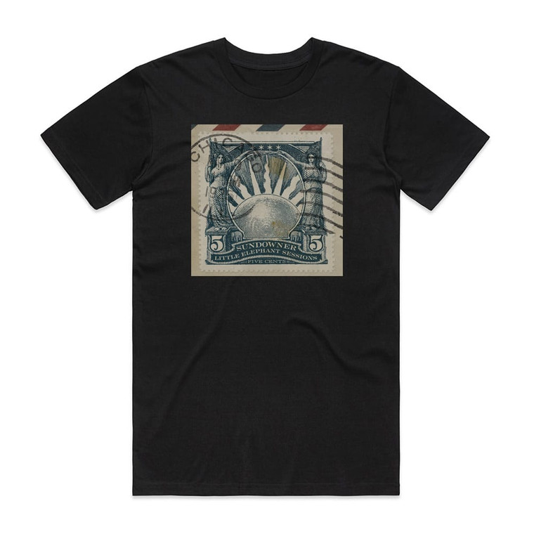 Sundowner Little Elephant Sessions Album Cover T-Shirt Black Sundowner Little Elephant Sessions Album Cover T-Shirt Black