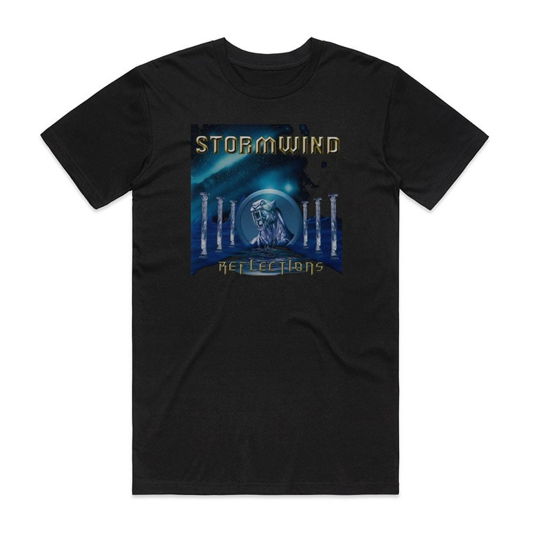 Stormwind Reflections Album Cover T-Shirt Black