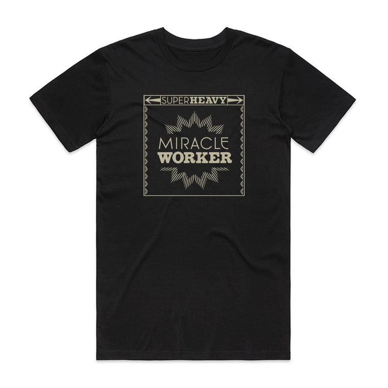 SuperHeavy Miracle Worker Album Cover T-Shirt Black