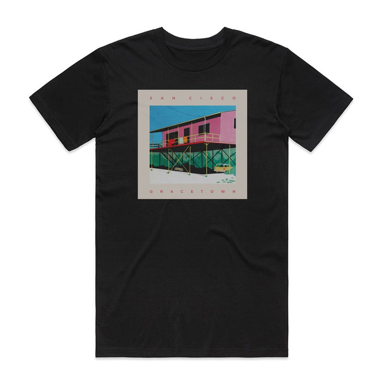 San Cisco Gracetown Album Cover T-Shirt Black