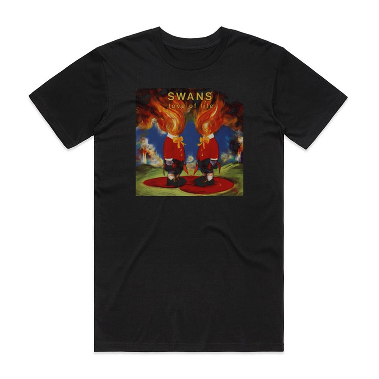 Swans Love Of Life 1 Album Cover T-Shirt Black