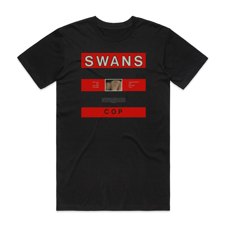 Swans Cop Album Cover T-Shirt Black