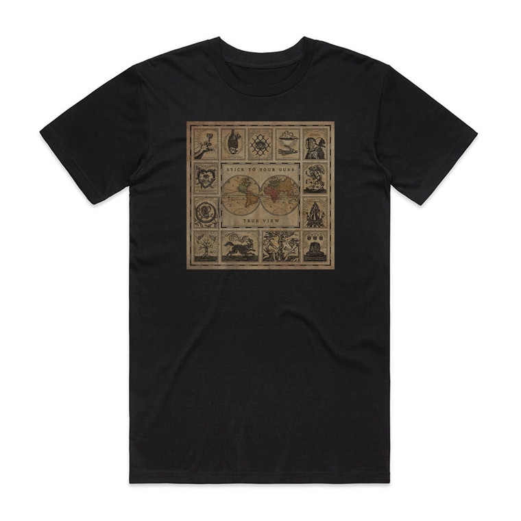Stick to Your Guns True View Album Cover T-Shirt Black
