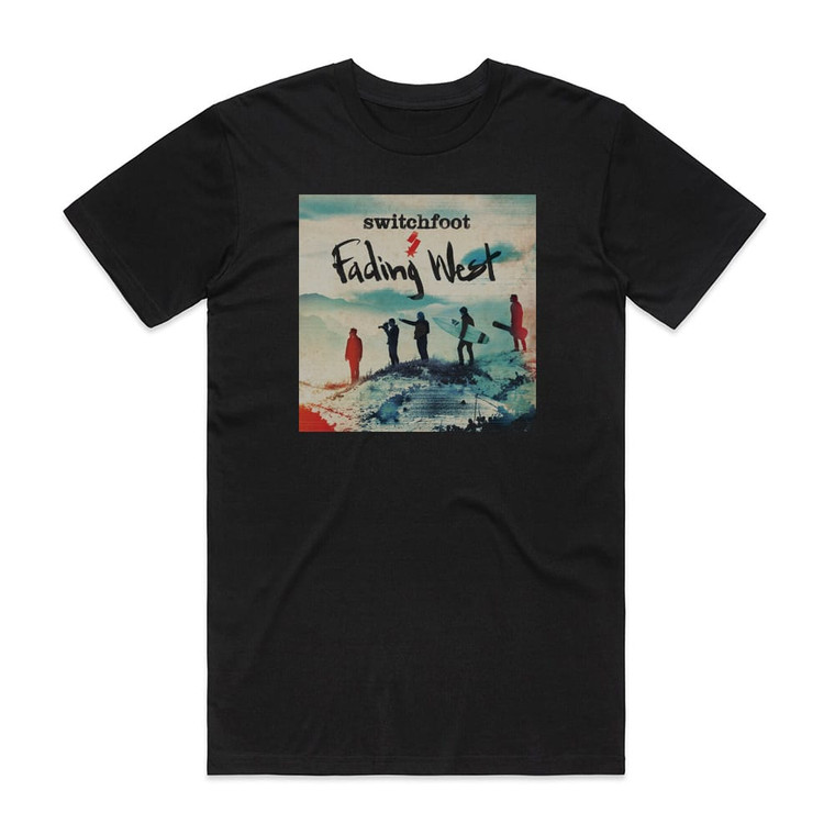 Switchfoot Fading West Album Cover T-Shirt Black Switchfoot Fading West Album Cover T-Shirt Black