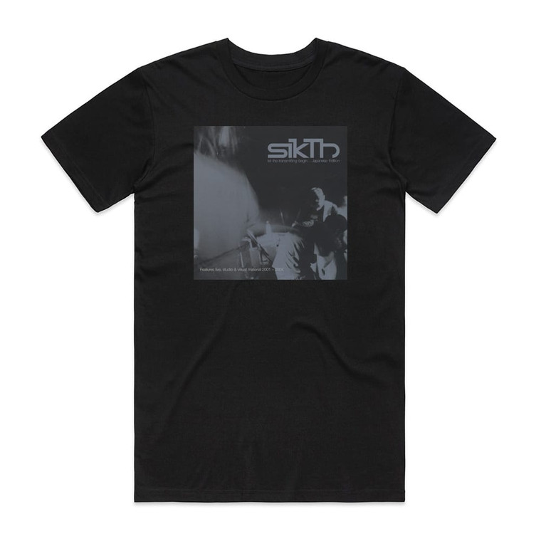 SikTh Let The Transmitting Begin 1 Album Cover T-Shirt Black