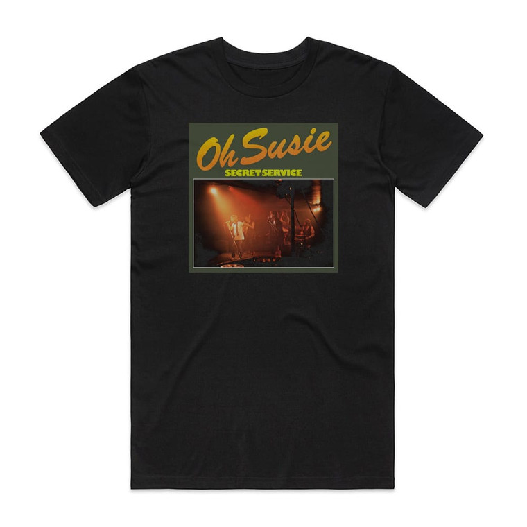 Secret Service Oh Susie 2 Album Cover T-Shirt Black