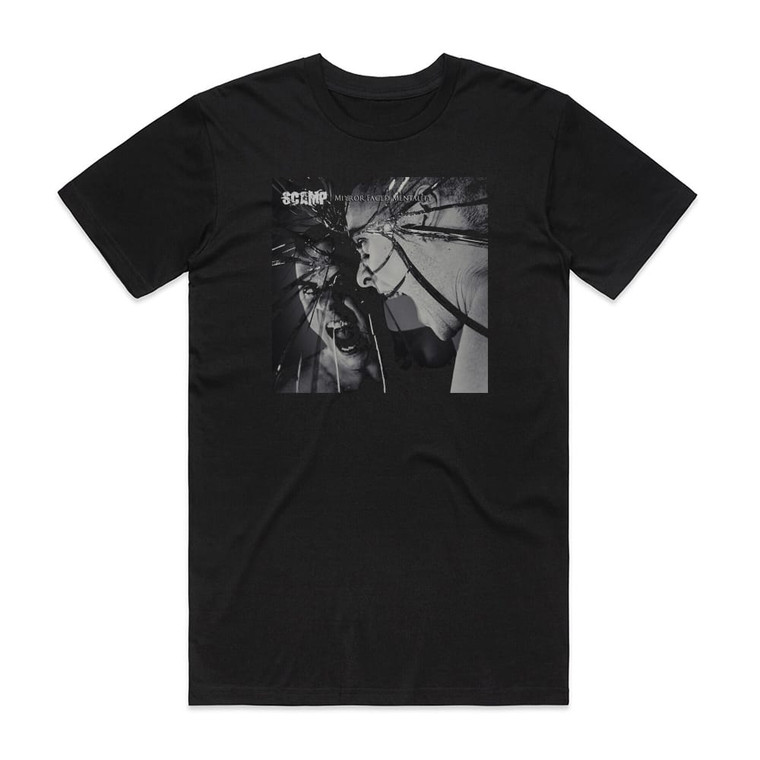 Scamp Mirror Faced Mentality Album Cover T-Shirt Black