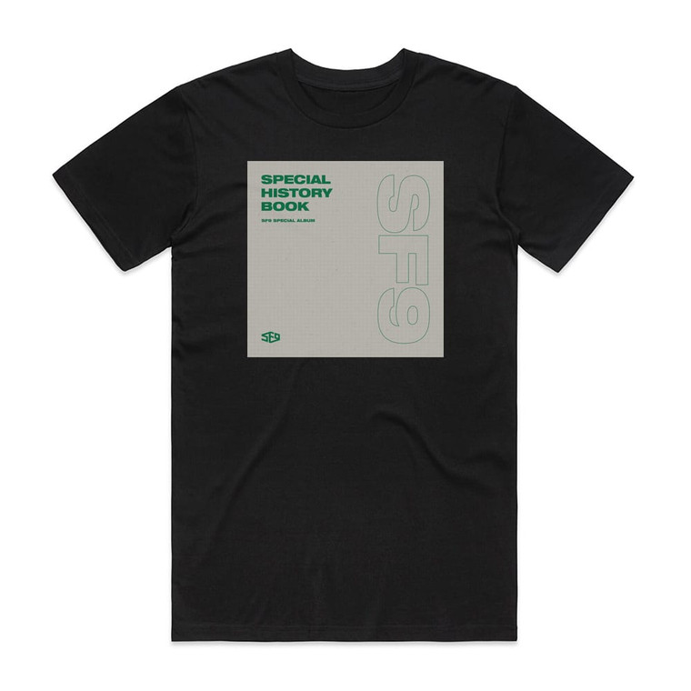 SF9 Special History Book Album Cover T-Shirt Black