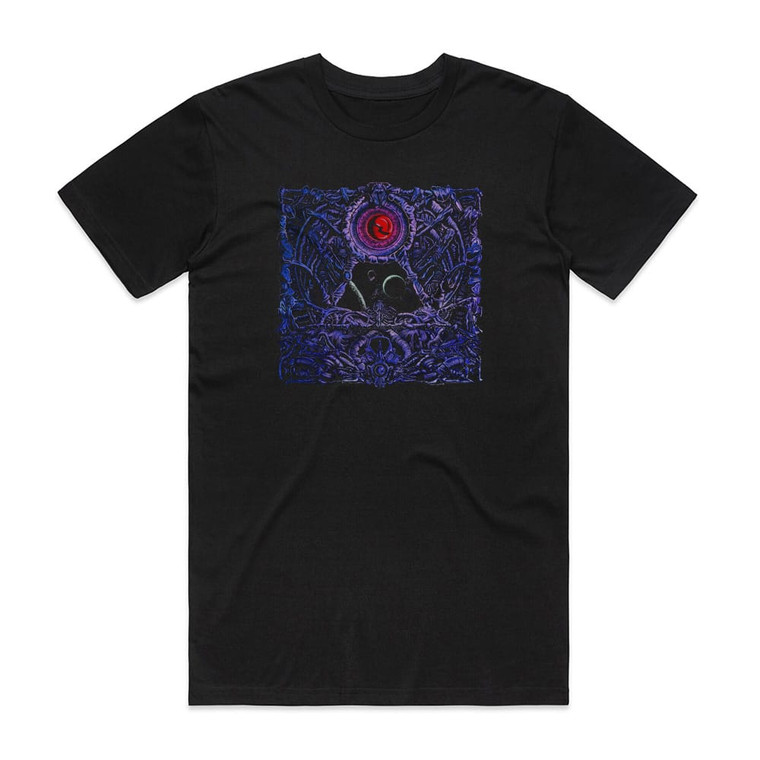 Skelethal Interstellar Knowledge Of The Purple Entity Album Cover T-Shirt Black