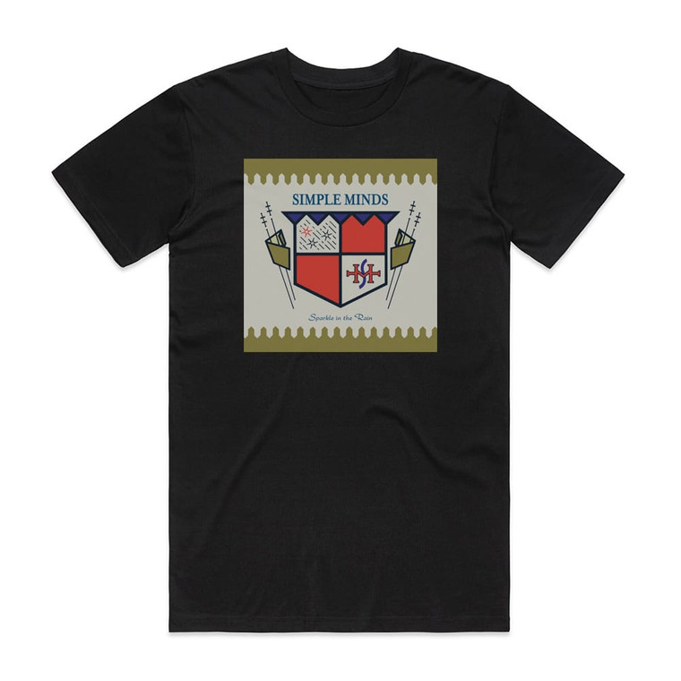 Simple Minds Sparkle In The Rain 4 Album Cover T-Shirt Black