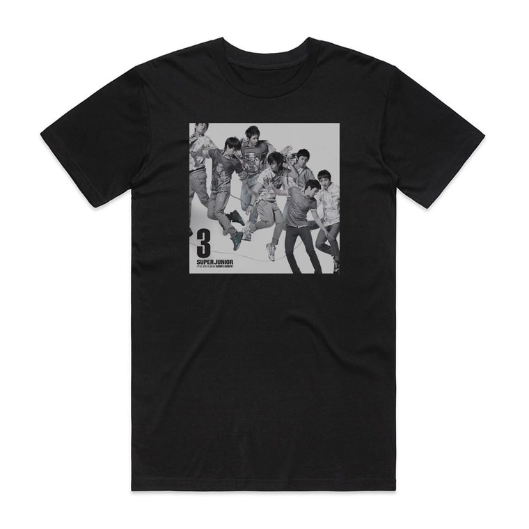 Super Junior Sorry Sorry 1 Album Cover T-Shirt Black