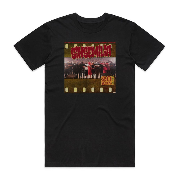 Sinsemilia Live 20 Ans Album Cover T-Shirt Black
