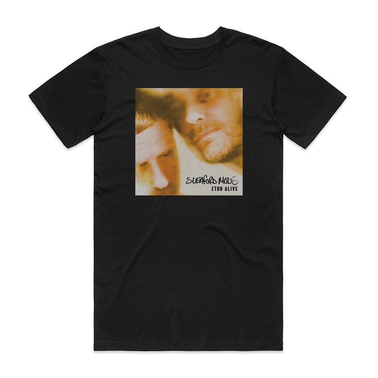 Sleaford Mods Eton Alive Album Cover T-Shirt Black