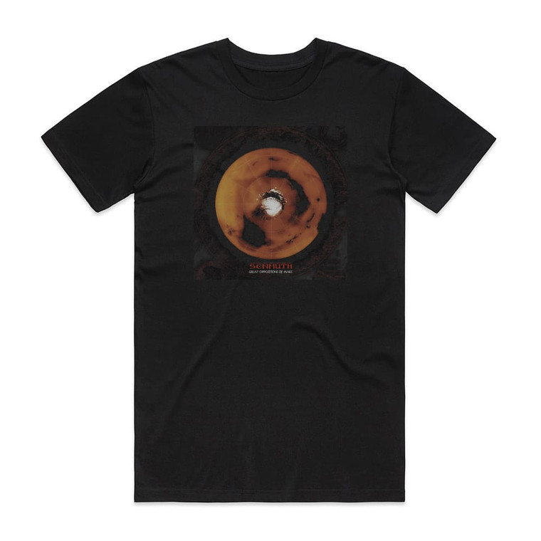 Senmuth Great Oppositions Of Mars Album Cover T-Shirt Black