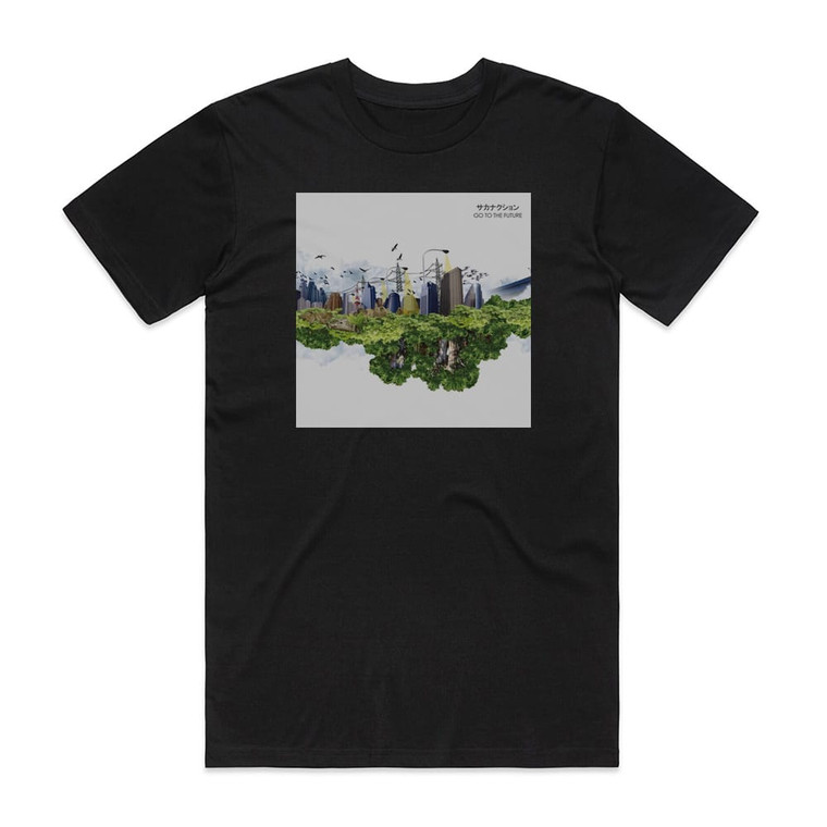 Sakanaction Go To The Future Album Cover T-Shirt Black Sakanaction Go To The Future Album Cover T-Shirt Black