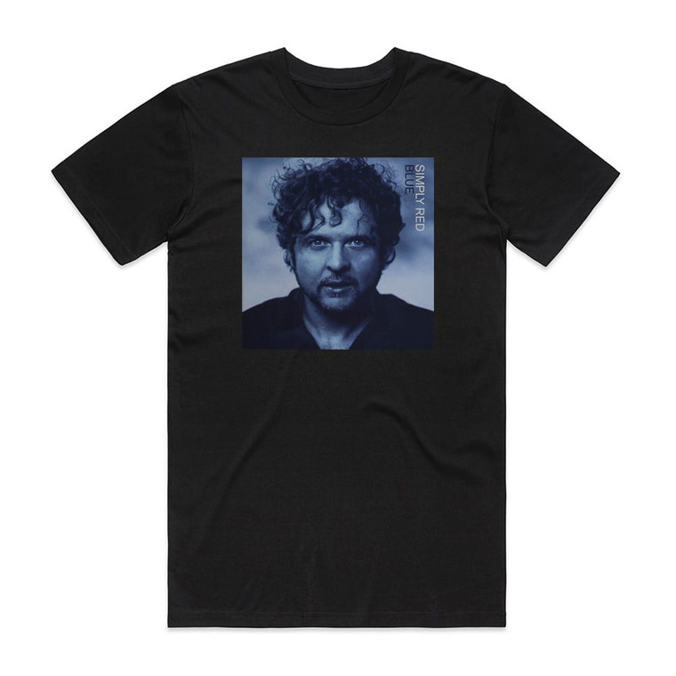 Simply Red Blue Album Cover T-Shirt Black
