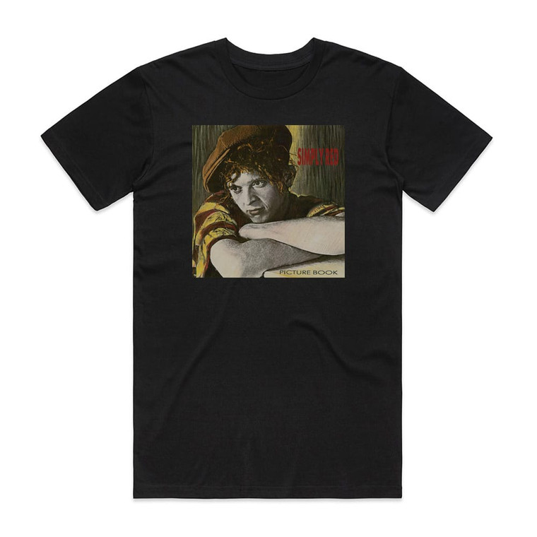 Simply Red Picture Book Album Cover T-Shirt Black