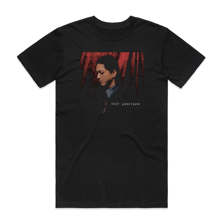 SONS OF ALL PUSSYS Gimme A Guitar Album Cover T-Shirt Black