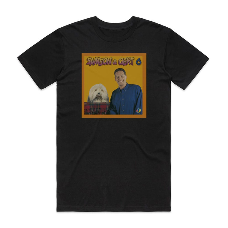 Samson and Gert Samson Gert 6 Album Cover T-Shirt Black
