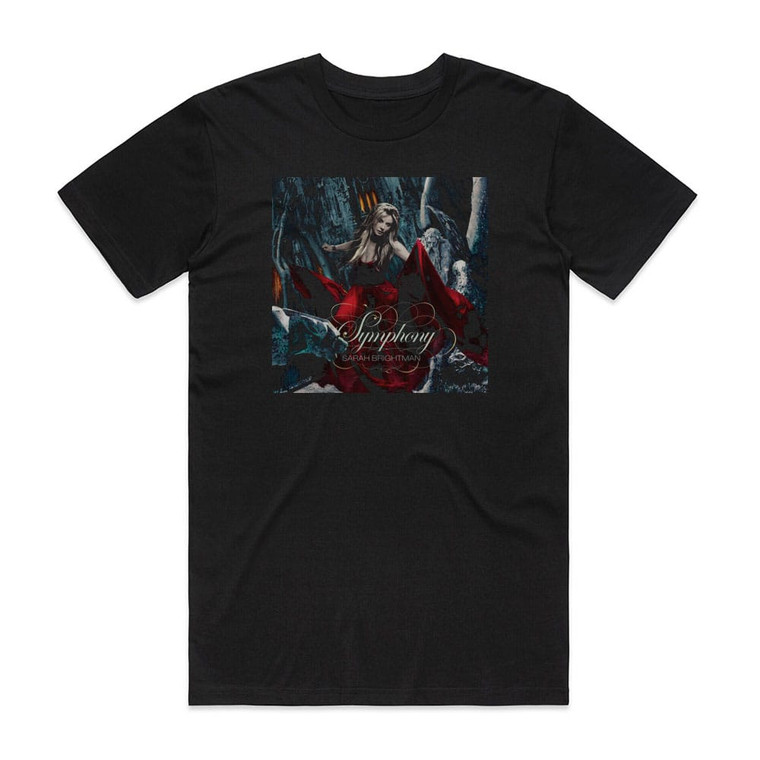 Sarah Brightman Symphony Album Cover T-Shirt Black