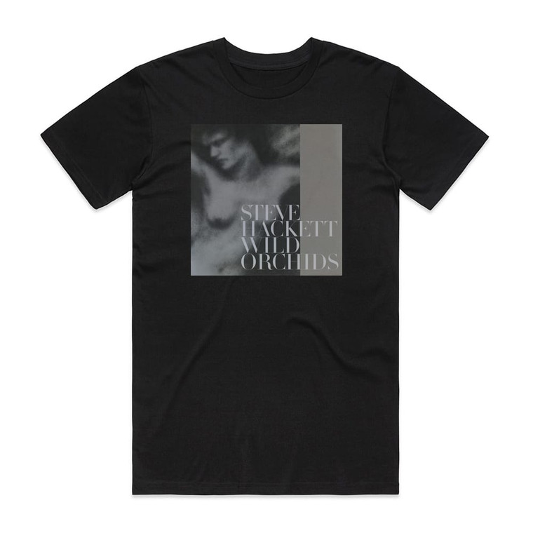 Steve Hackett Wild Orchids Album Cover T-Shirt Black