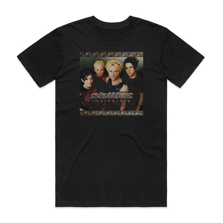 Skillet Invincible Album Cover T-Shirt Black
