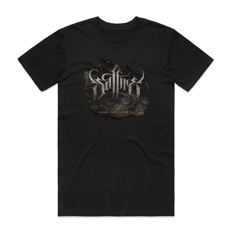 Saffire From Ashes To Fire Album Cover T-Shirt Black