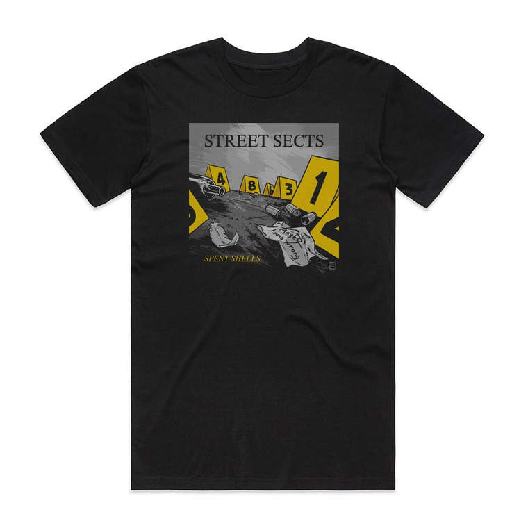 Street Sects Spent Shells Album Cover T-Shirt Black