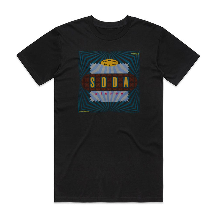 Soda Stereo Rex Mix Album Cover T-Shirt Black