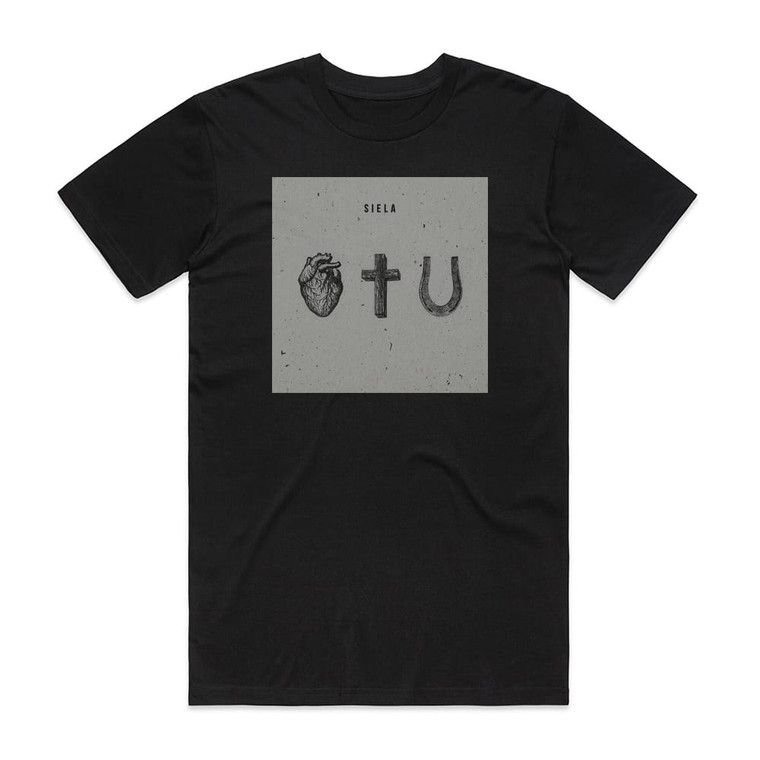 Siela Irdis Kryius Pasaga Album Cover T-Shirt Black