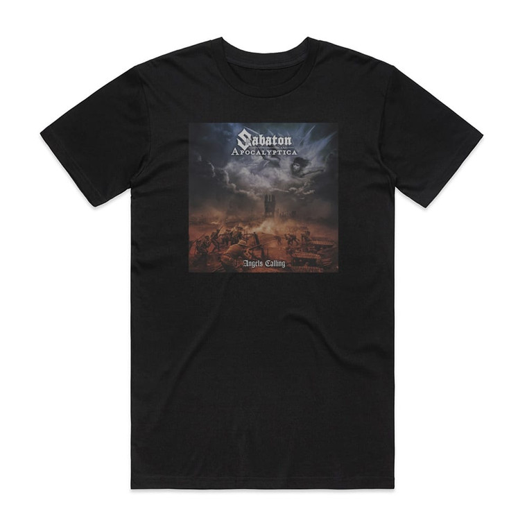 Sabaton Angels Calling Album Cover T-Shirt Black