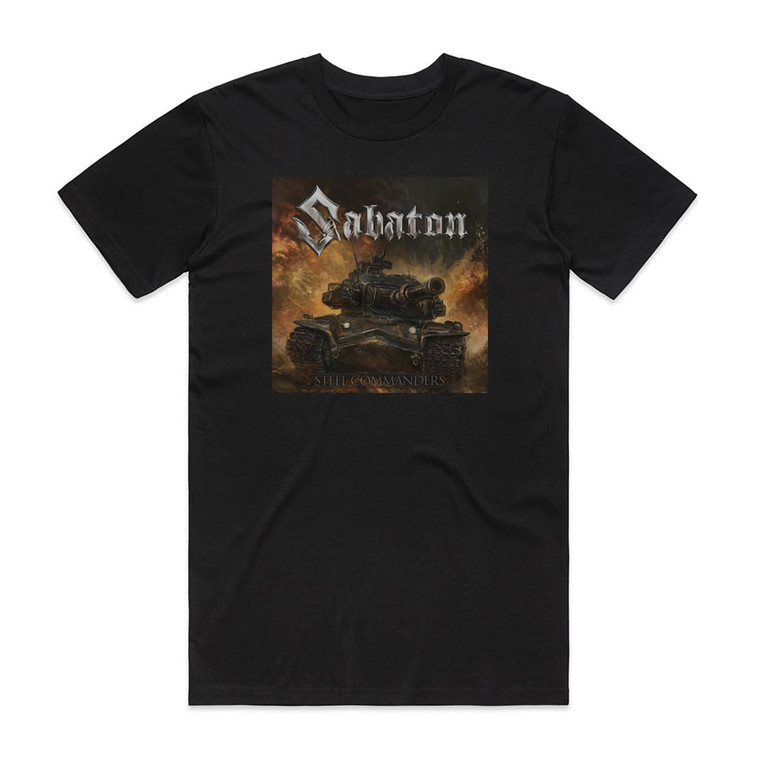 Sabaton Steel Commanders Album Cover T-Shirt Black