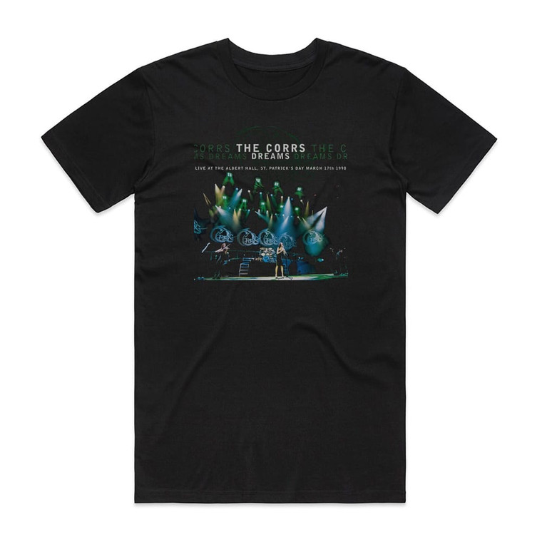 The Corrs Live At The Royal Albert Hall St Patricks Day March 17Th 199 Album Cover T-Shirt Black