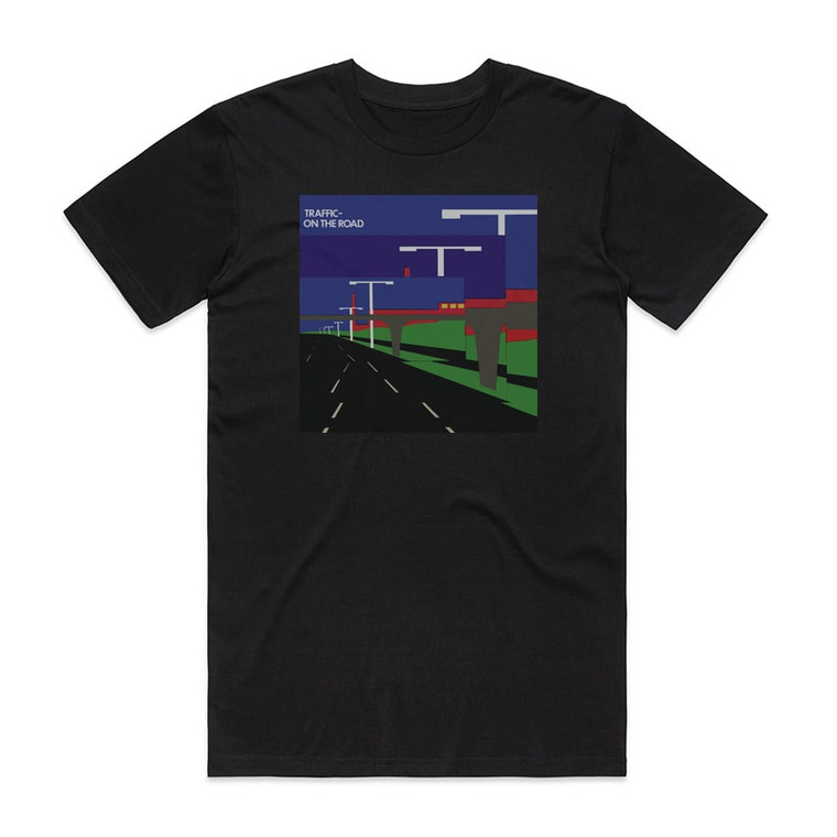 Traffic On The Road Album Cover T-Shirt Black