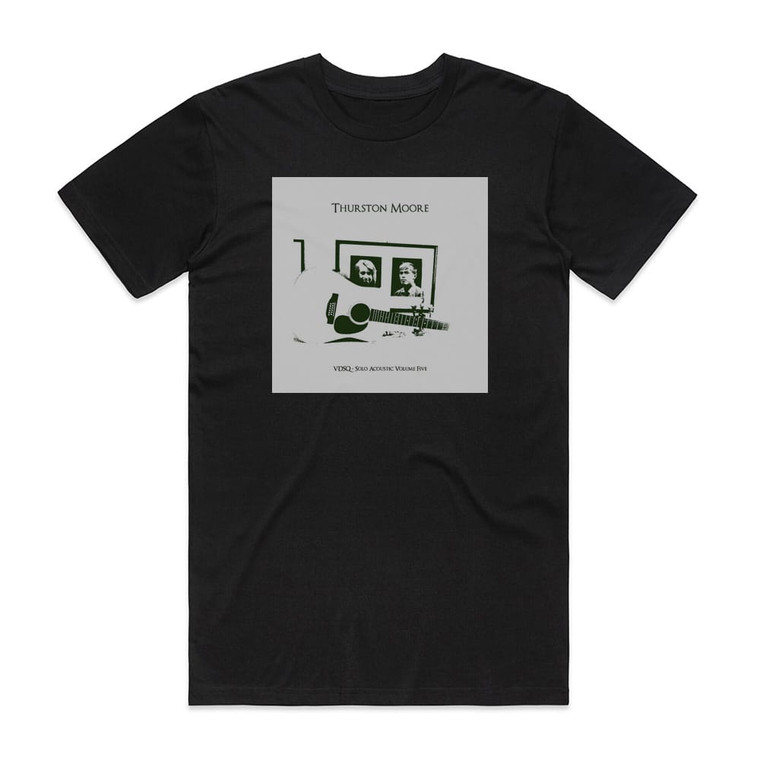 Thurston Moore 12 String Meditations For Jack Rose Album Cover T-Shirt Black