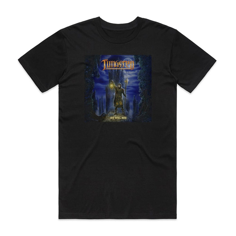 Tungsten We Will Rise 1 Album Cover T-Shirt Black