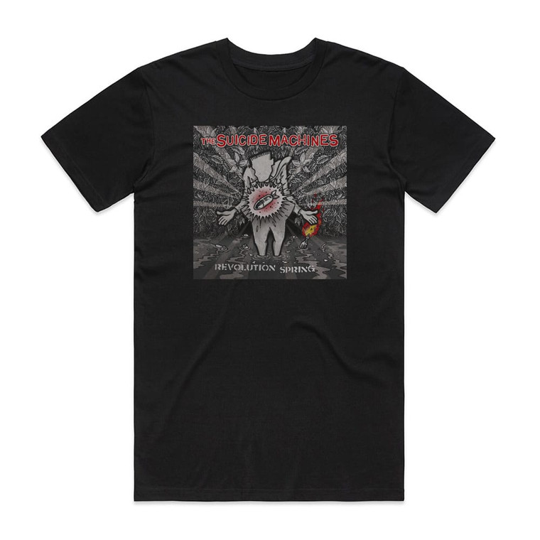 The Suicide Machines Revolution Spring Album Cover T-Shirt Black