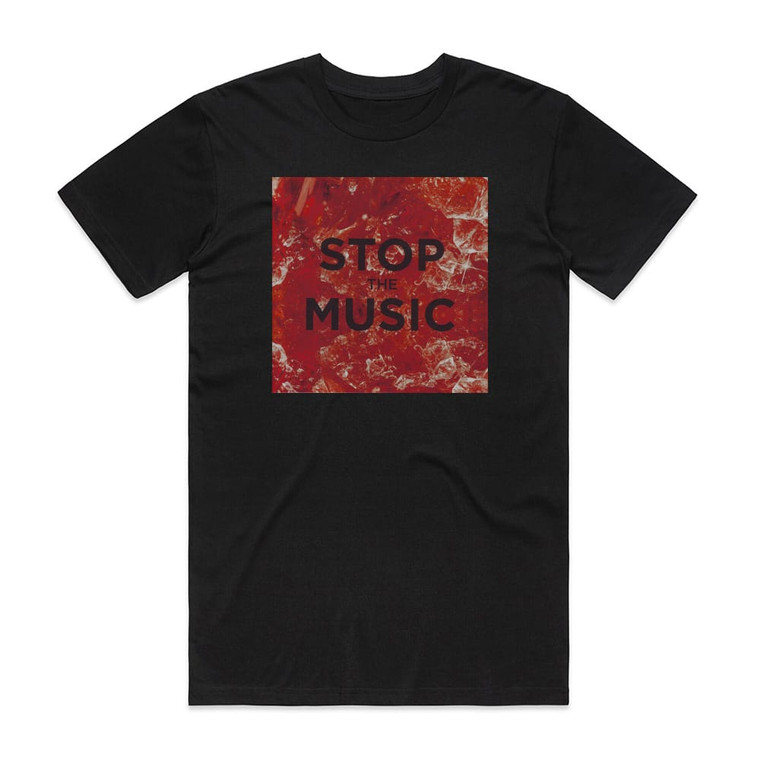 The Pipettes Stop The Music Album Cover T-Shirt Black