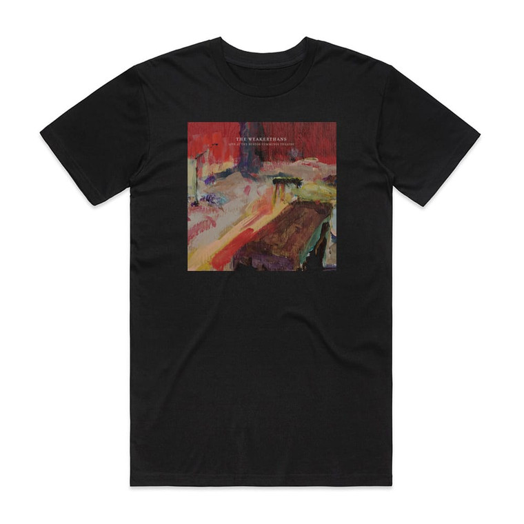 The Weakerthans Live At The Burton Cummings Theatre Album Cover T-Shirt Black