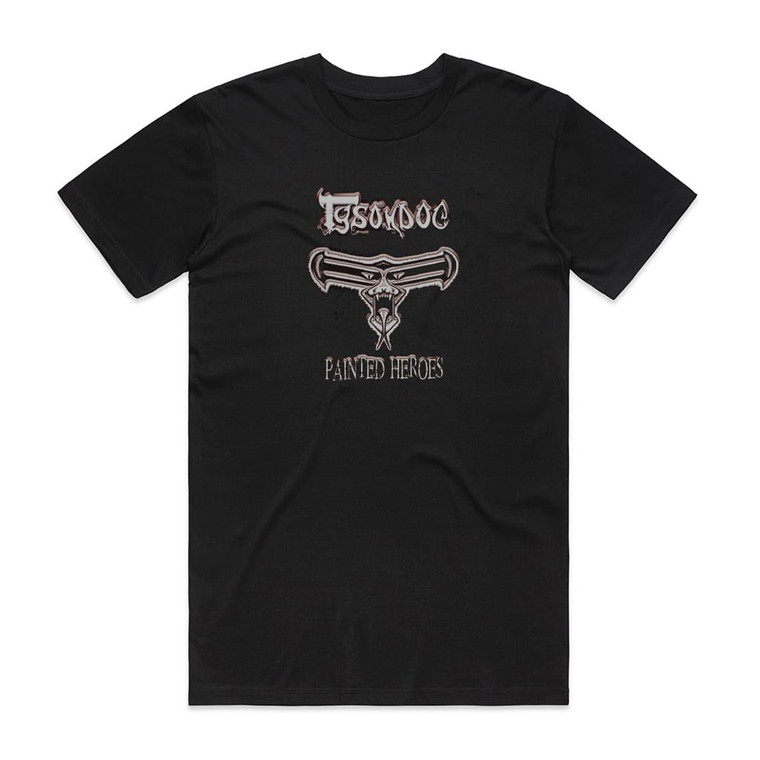 Tysondog Painted Heroes Album Cover T-Shirt Black