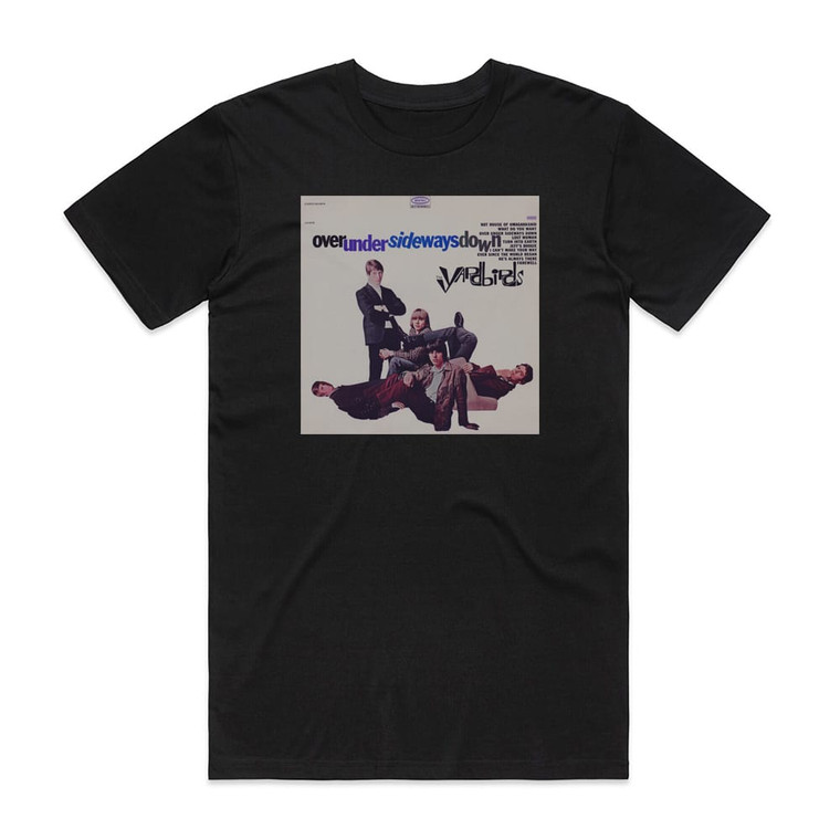 The Yardbirds Over Under Sideways Down Album Cover T-Shirt Black