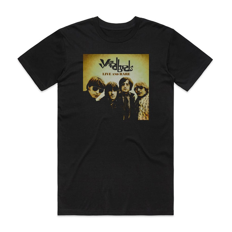 The Yardbirds Live And Rare Album Cover T-Shirt Black