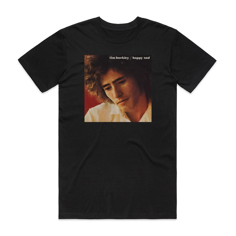 Tim Buckley Happy Sad Album Cover T-Shirt Black