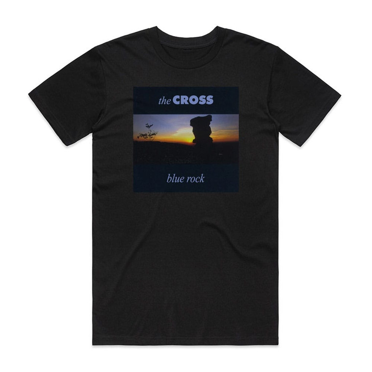 The Cross Blue Rock Album Cover T-Shirt Black