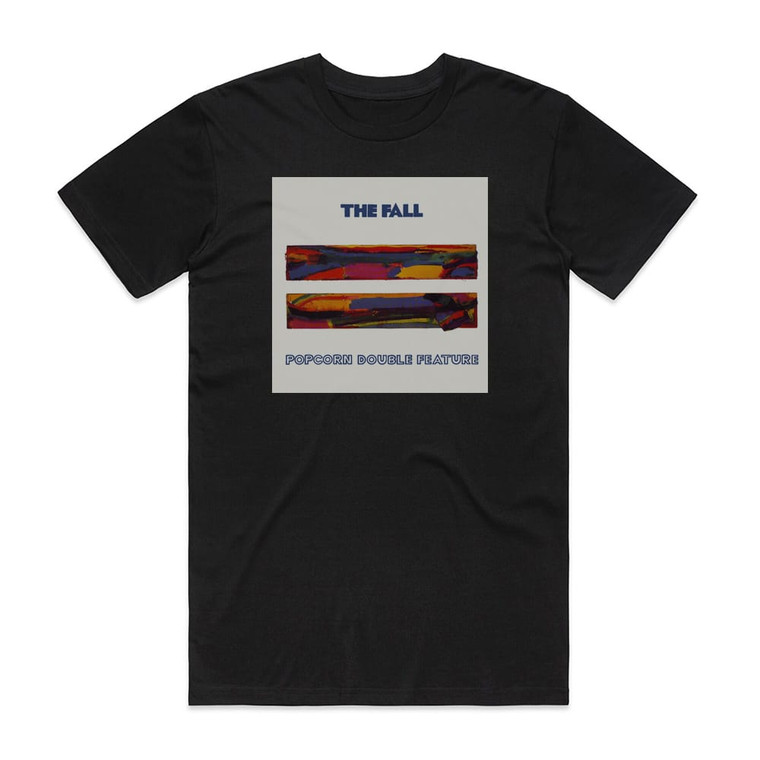 The Fall Popcorn Double Feature Album Cover T-Shirt Black